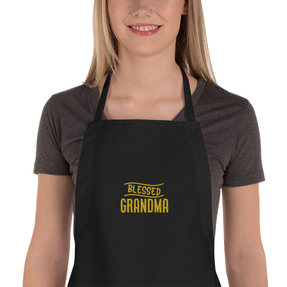 Blessed Grandma Embroidered Apron