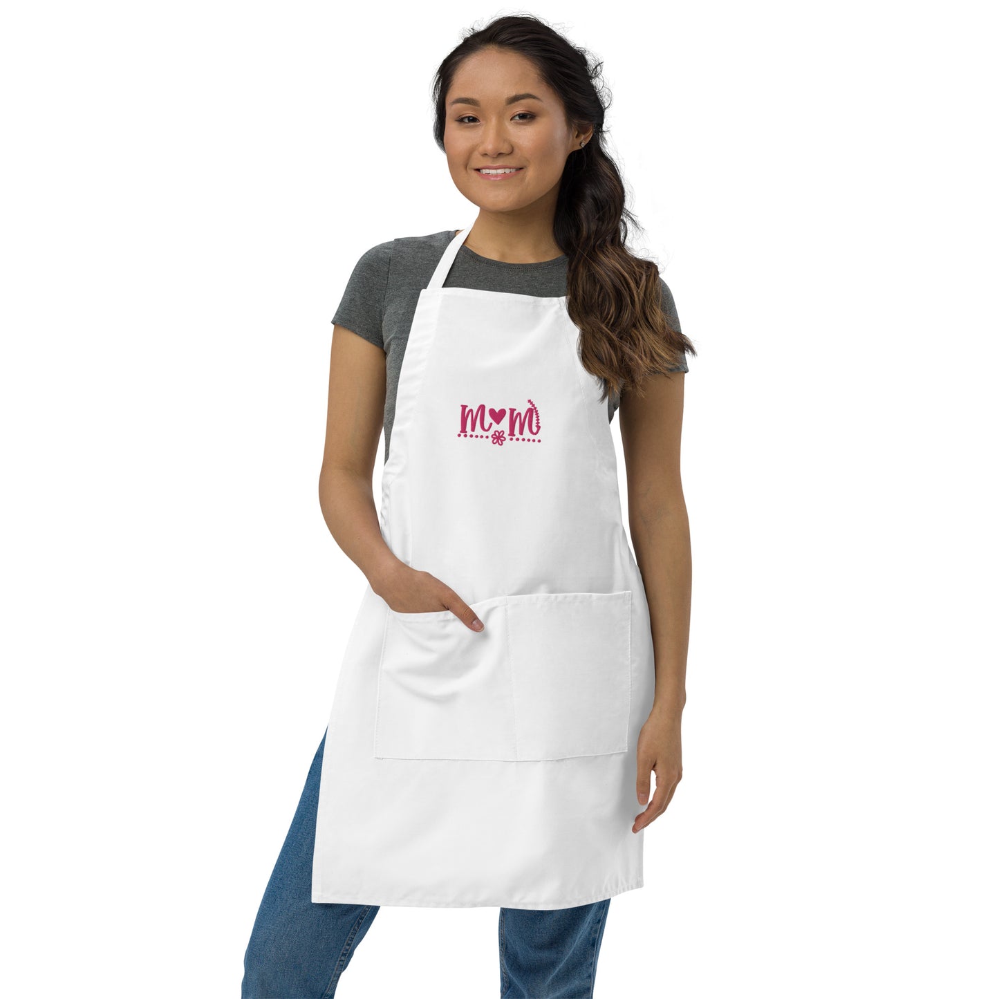 Mom Embroidered Apron