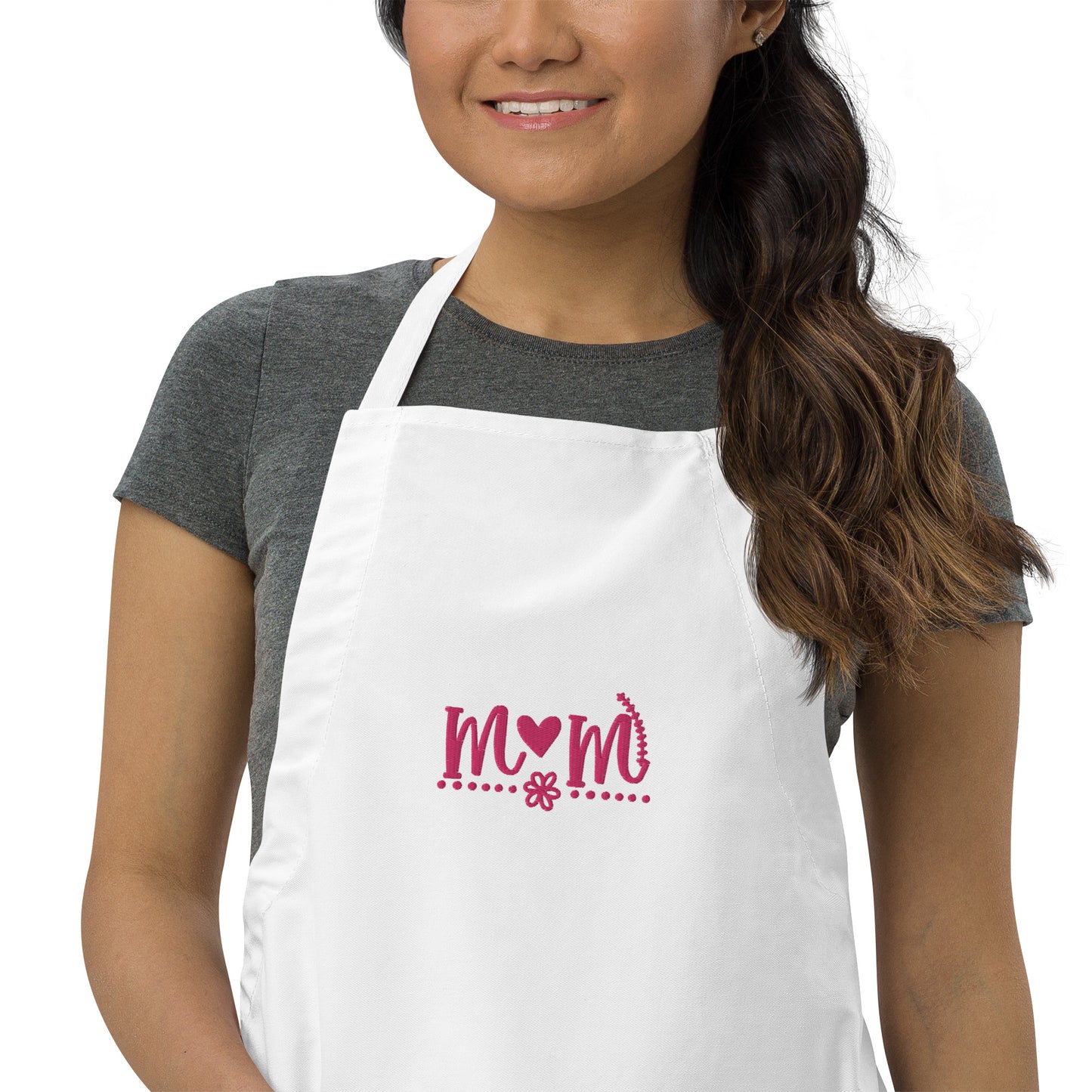 Mom Embroidered Apron