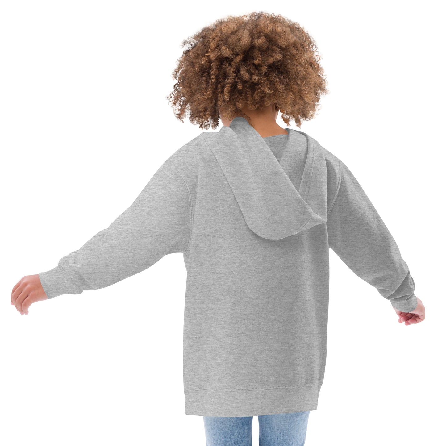 Smiling Cat Kids Fleece Hoodie