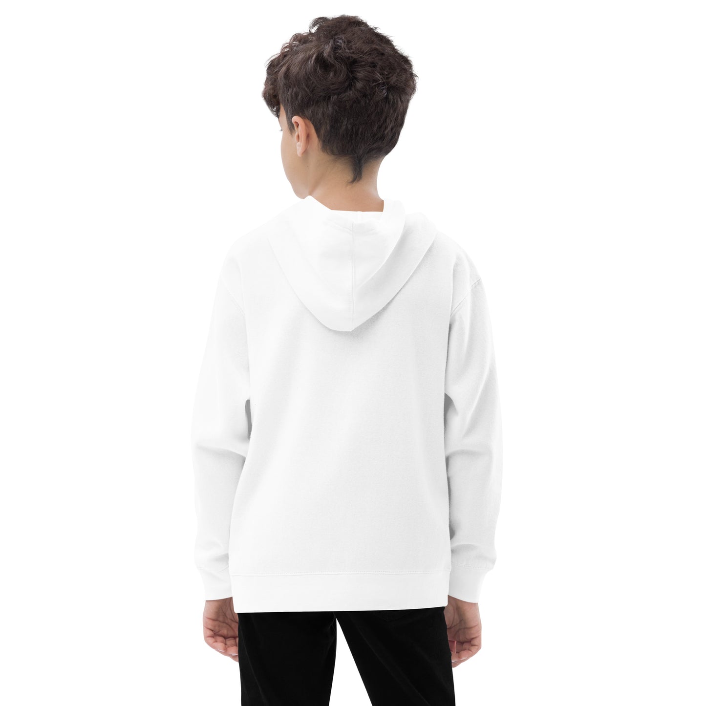 Smiling Cat Kids Fleece Hoodie