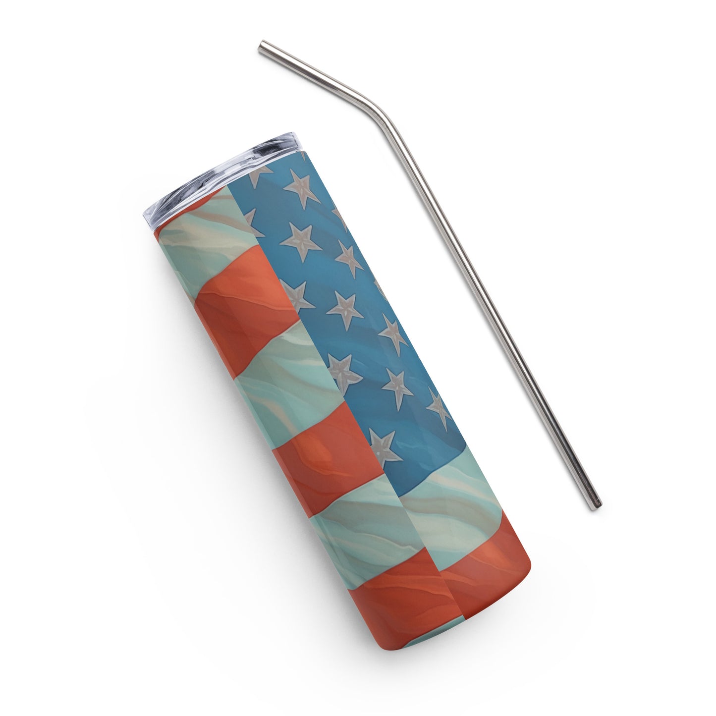 American Woman Skinny Stainless Steel Tumbler