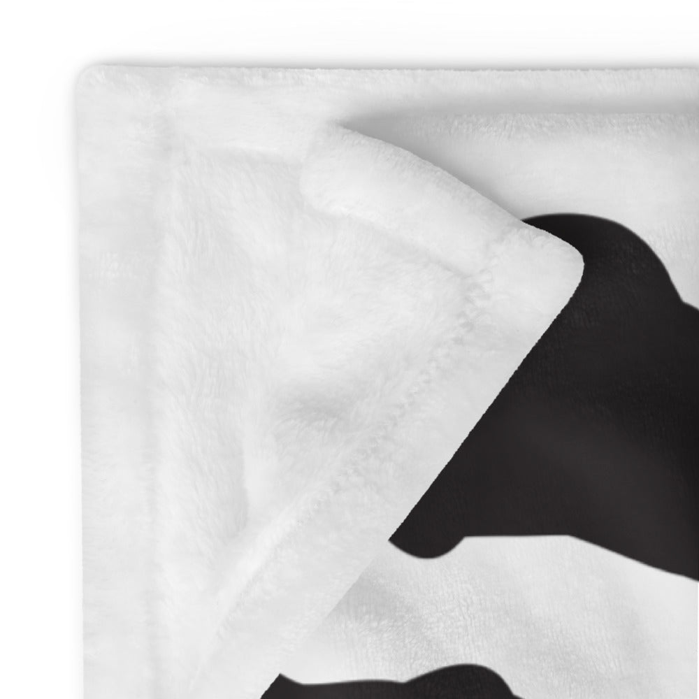 Cow Print Throw Blanket 50″ × 60″ (127 × 153 cm)