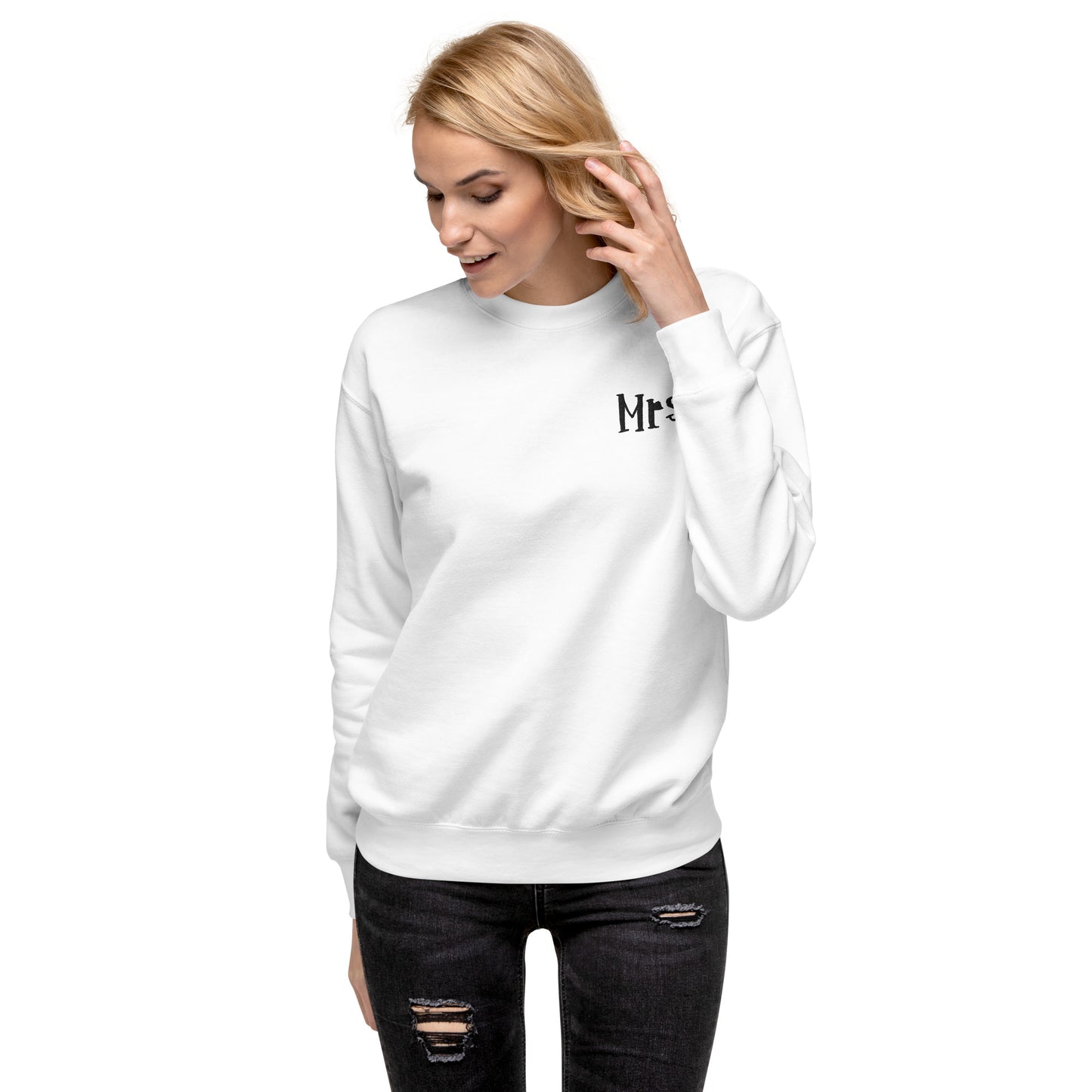 Mr. and Mrs. Couple Fleece Sweatshirt