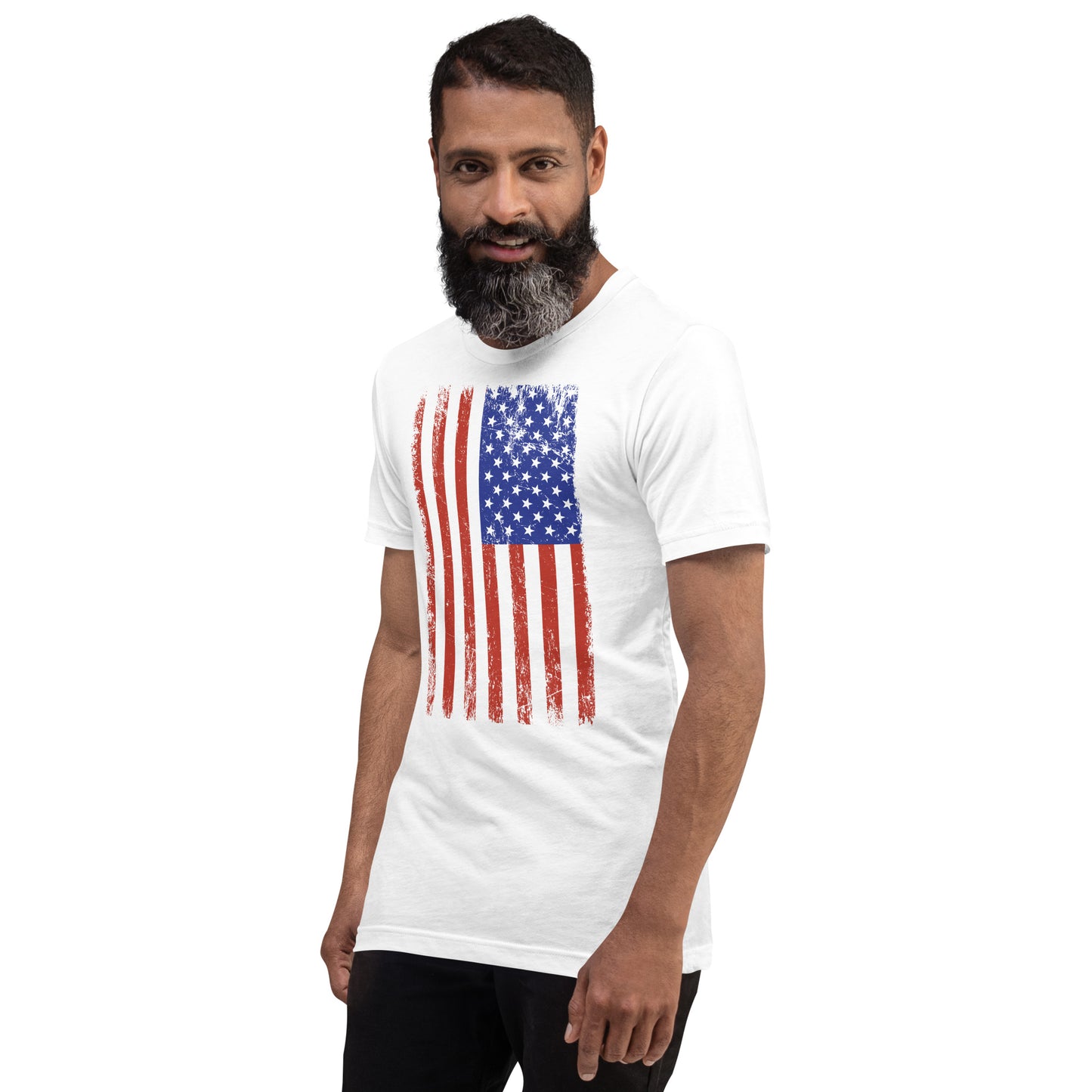 Distressed American Flag Graphic T-Shirt