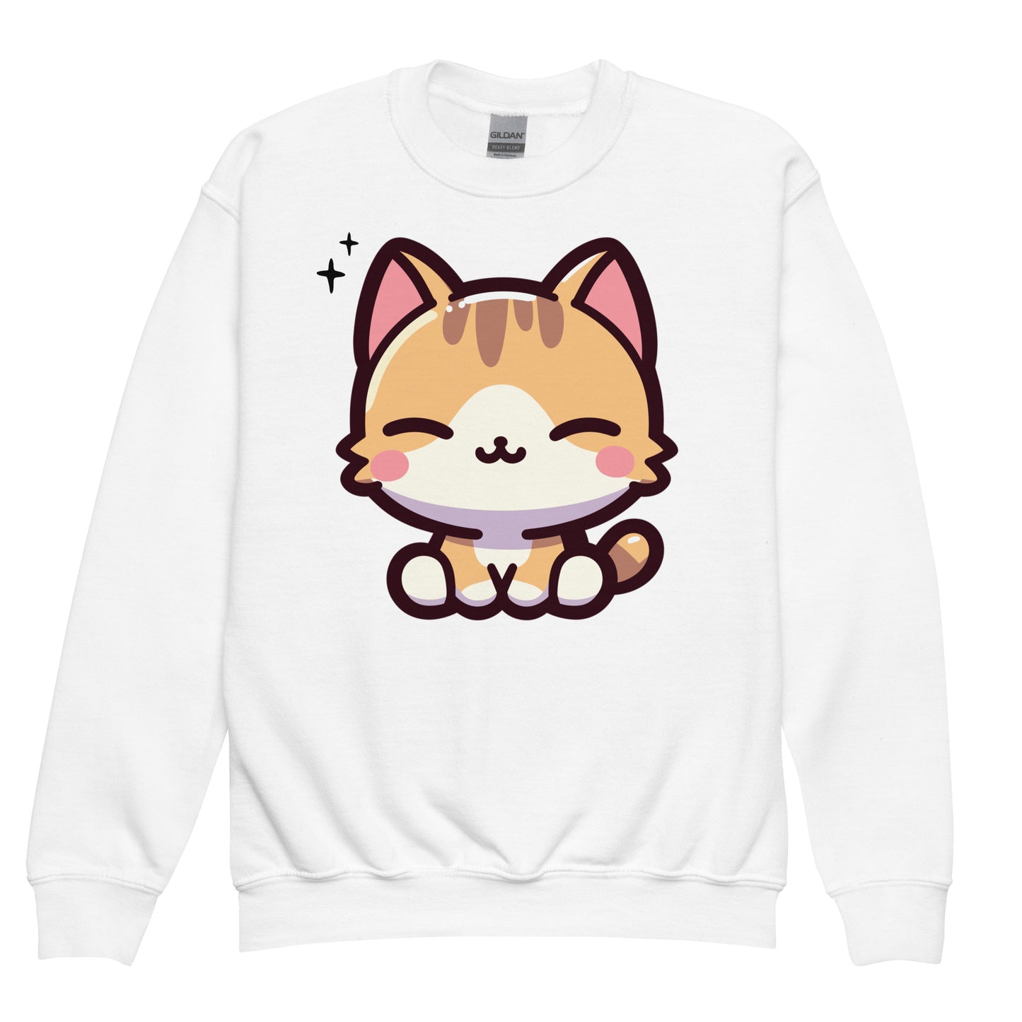 Smiling Cat Youth Crewneck Sweatshirt