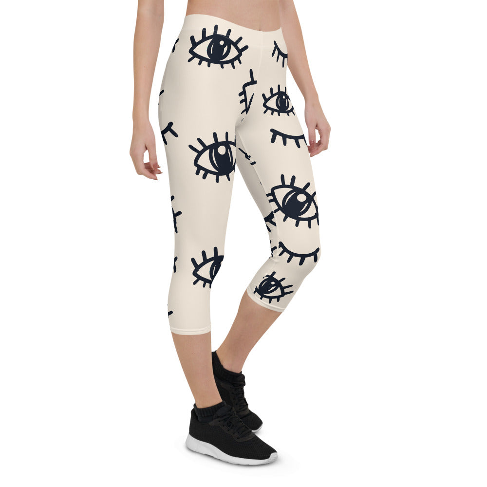Eyes On Me Capri Leggings