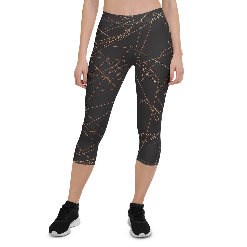 Dark Brown Capri Leggings