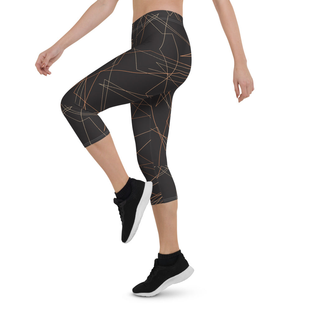 Dark Brown Capri Leggings