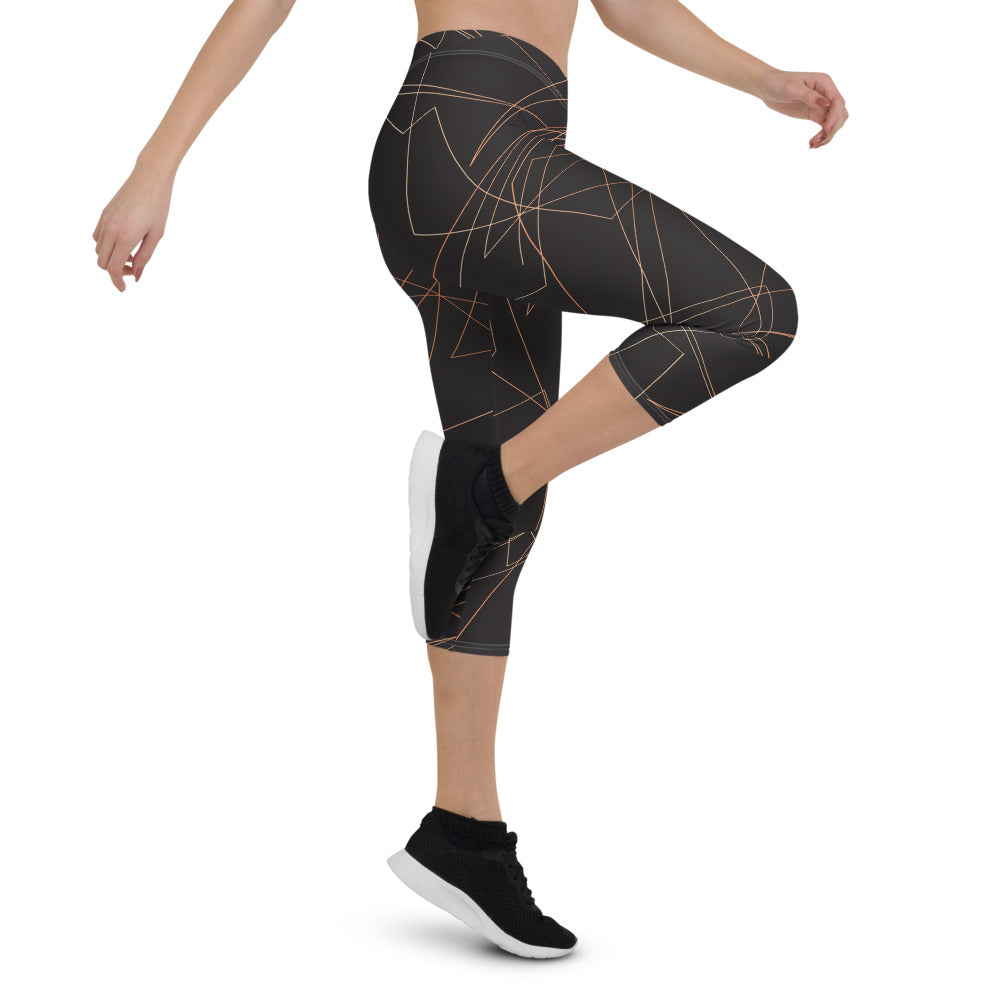 Dark Brown Capri Leggings