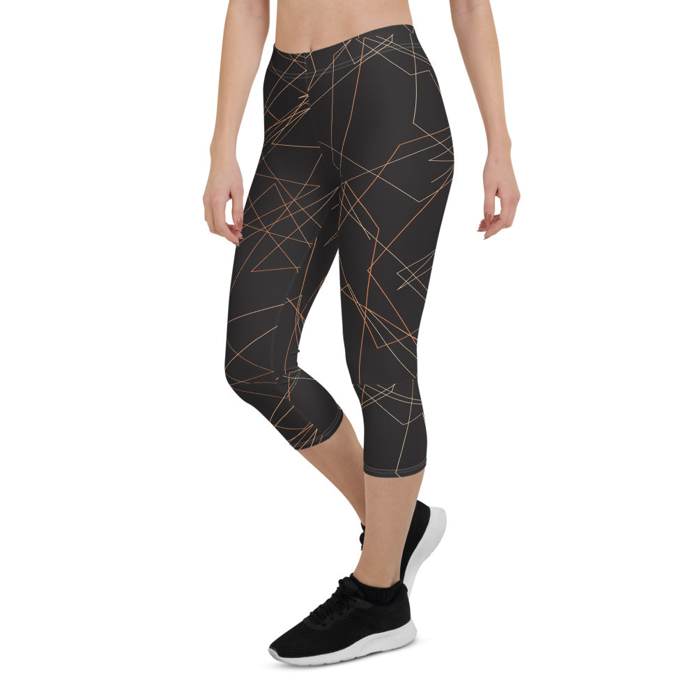 Dark Brown Capri Leggings