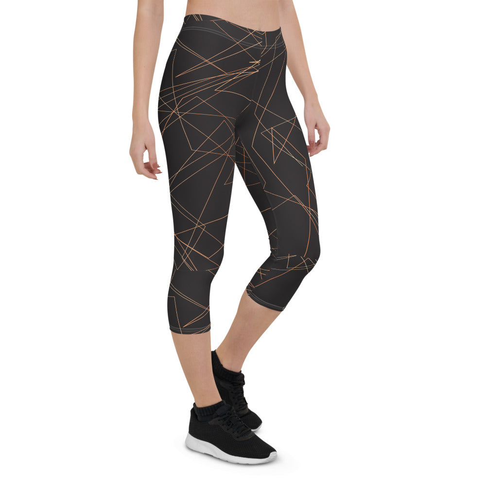 Dark Brown Capri Leggings