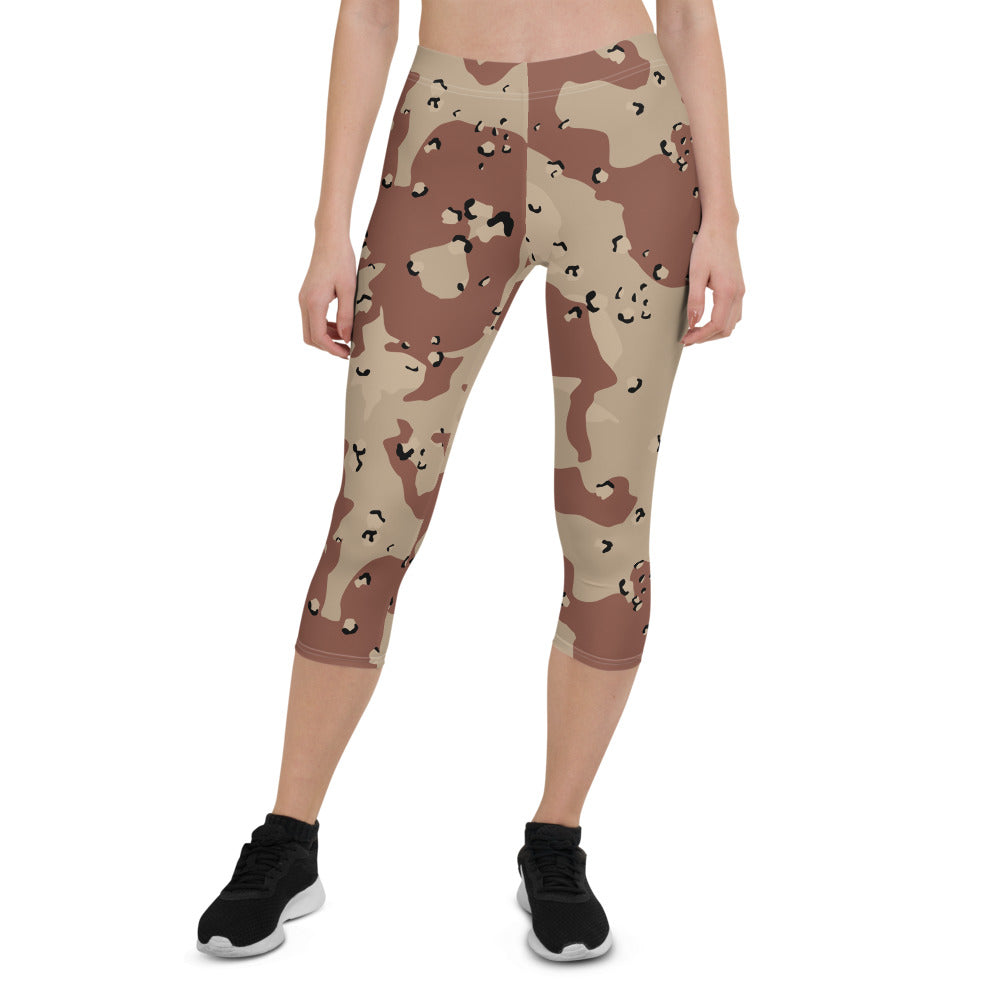 Sand Camo Capri Leggings - Bloom Seventy Seven