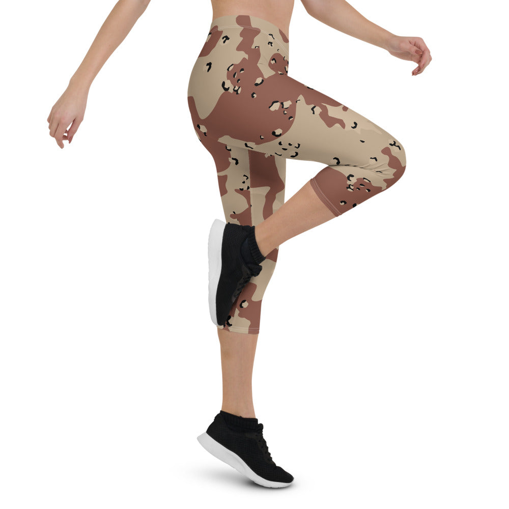 Sand Camo Capri Leggings - Bloom Seventy Seven