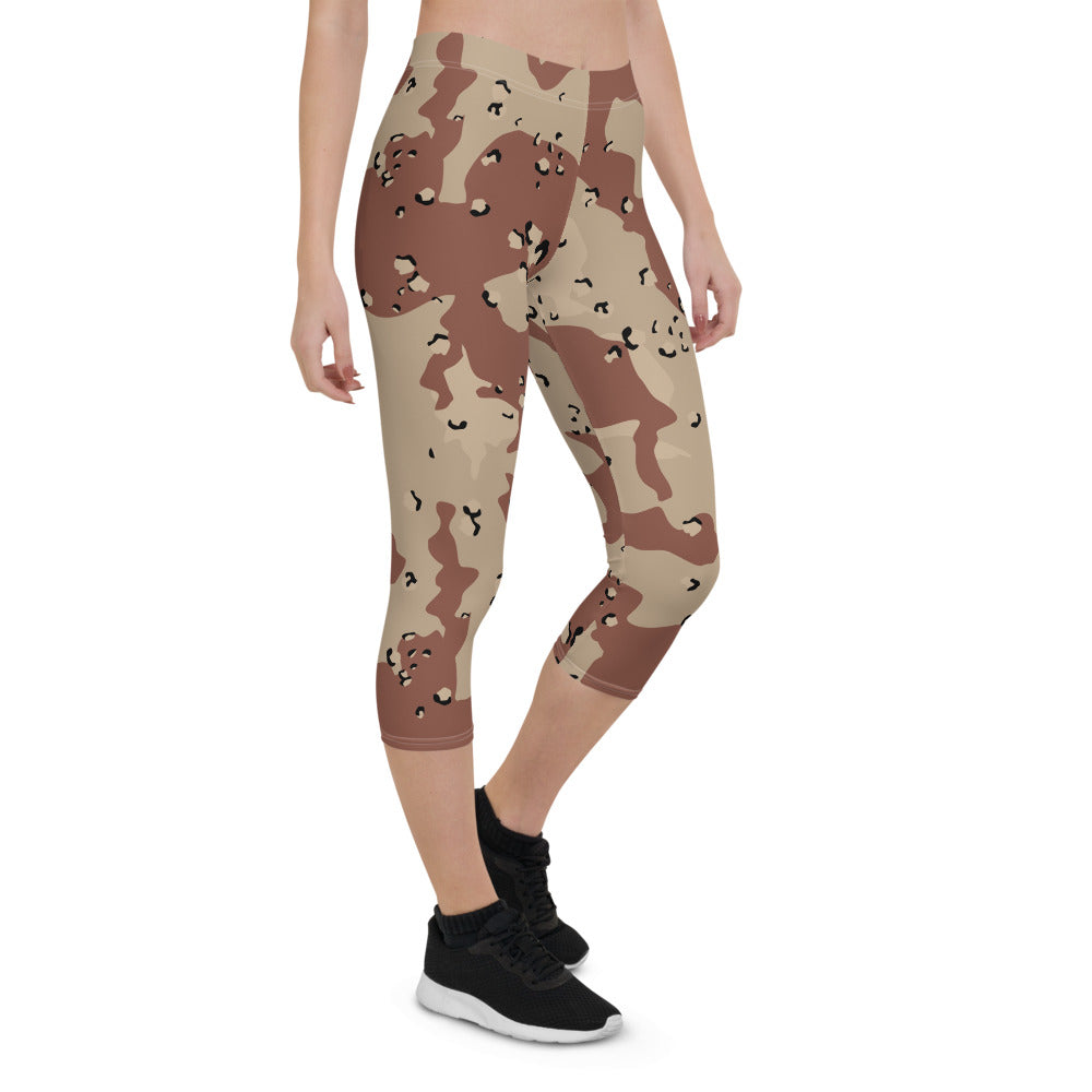 Sand Camo Capri Leggings - Bloom Seventy Seven