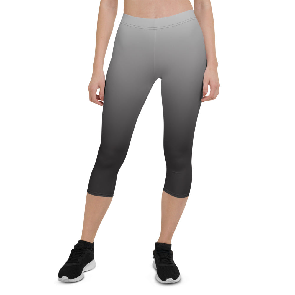 Black Ombre Capri Leggings - Bloom Seventy Seven