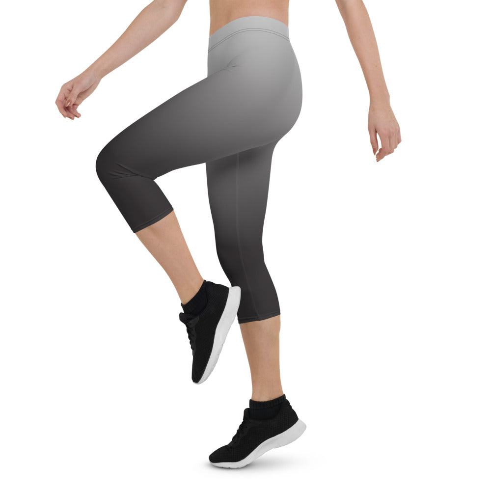 Black Ombre Capri Leggings - Bloom Seventy Seven