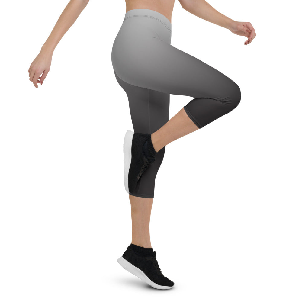 Black Ombre Capri Leggings - Bloom Seventy Seven
