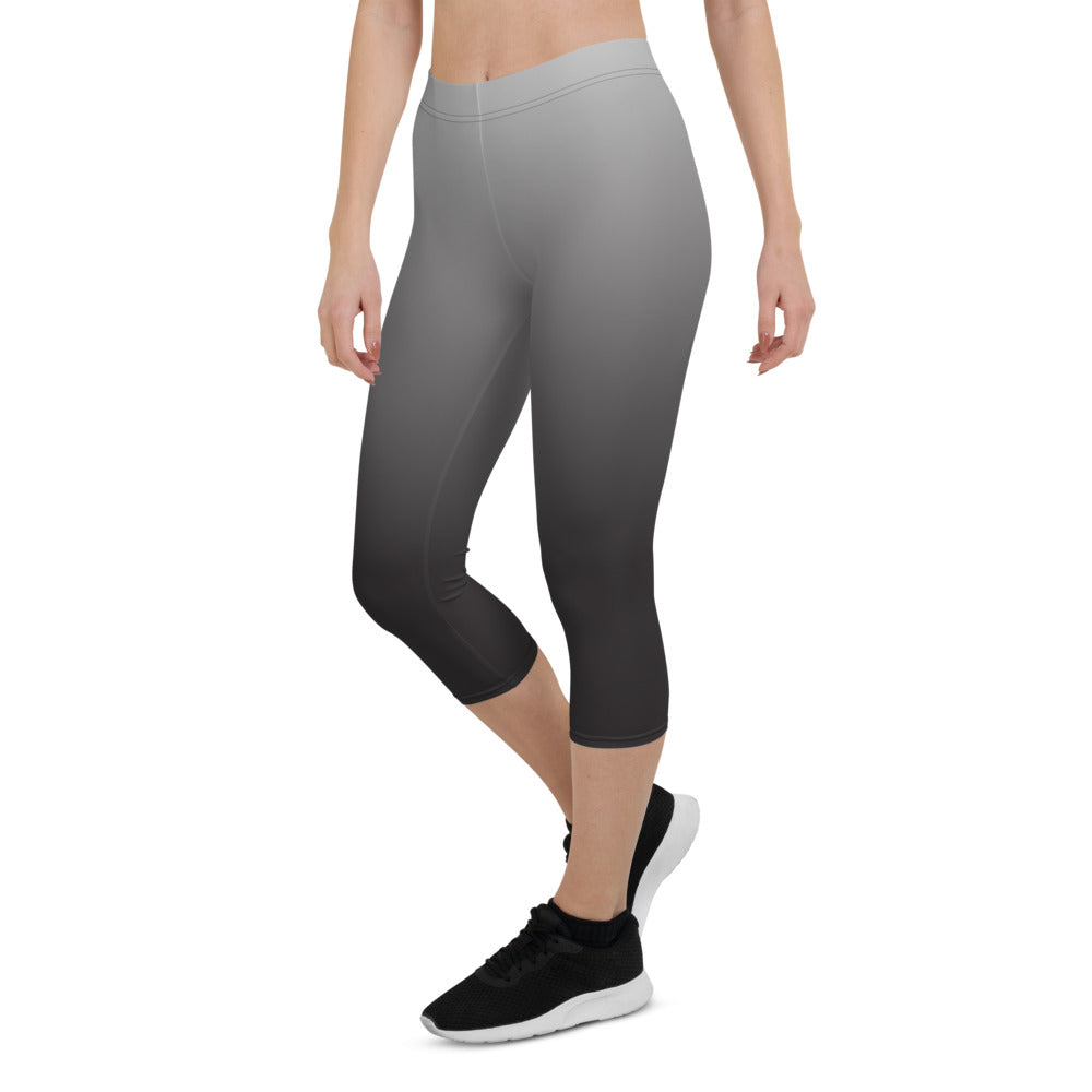 Black Ombre Capri Leggings - Bloom Seventy Seven