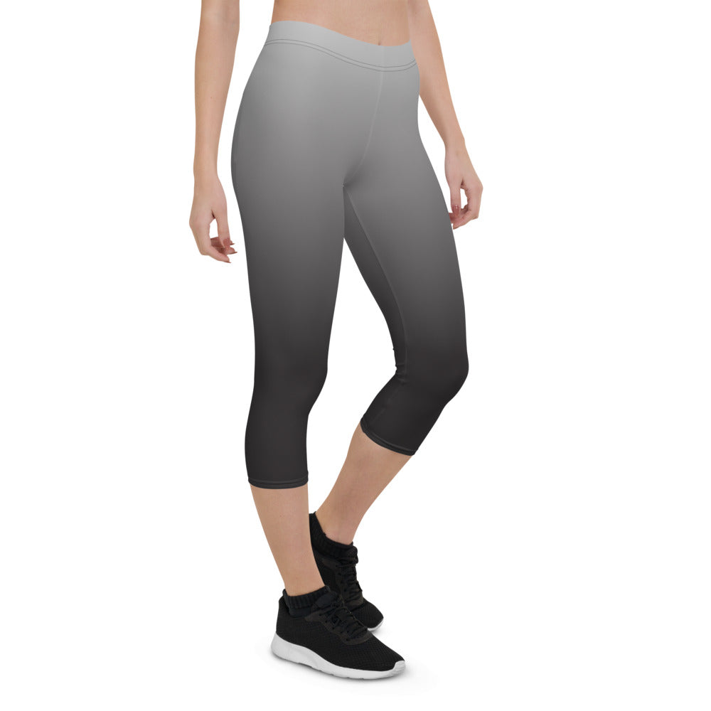 Black Ombre Capri Leggings - Bloom Seventy Seven