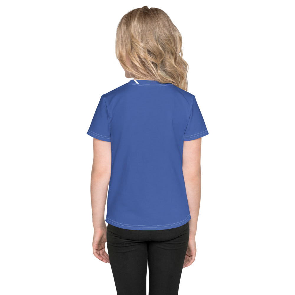Blue Kids Crew Neck T-Shirt