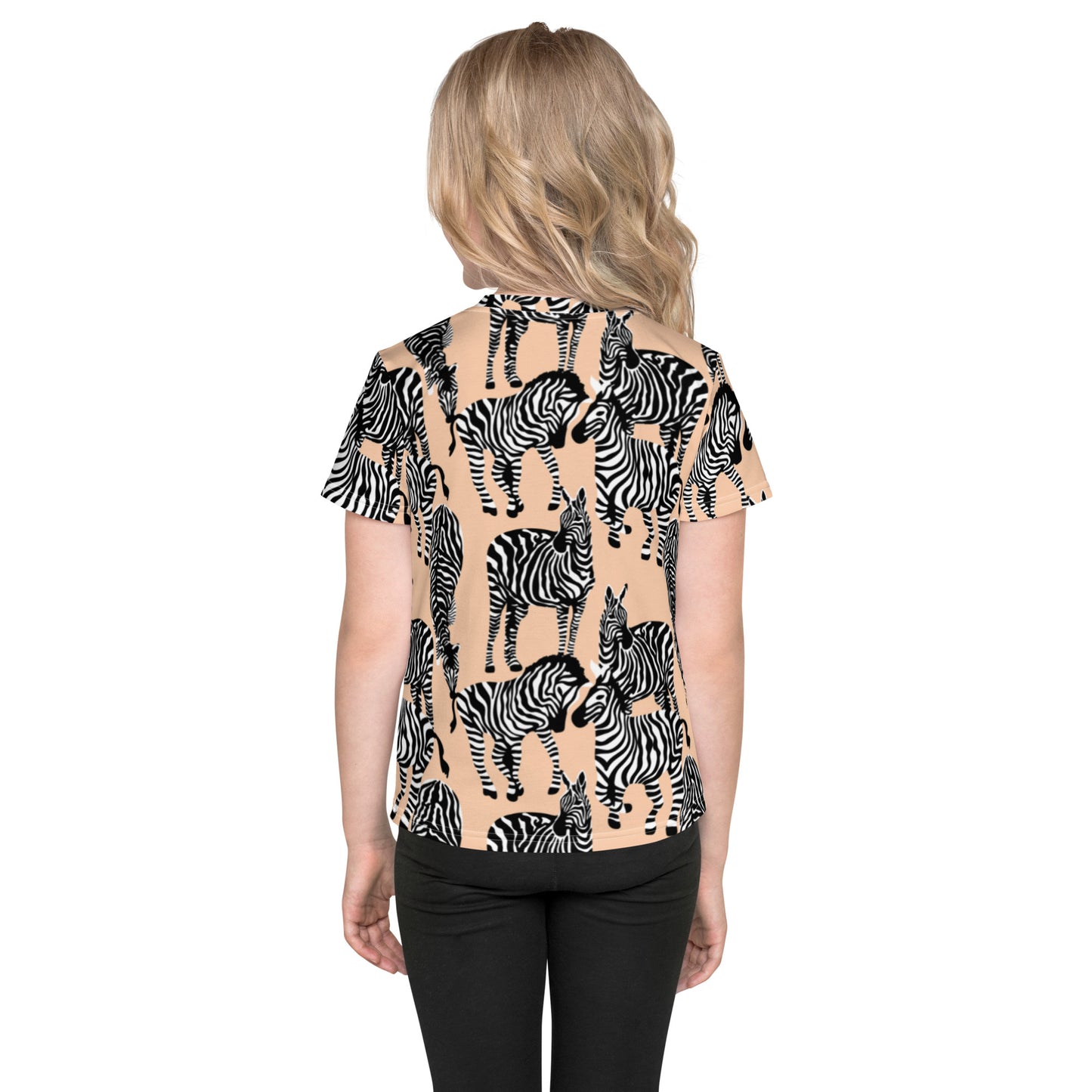 Zebras Kids Crew Neck T-Shirt