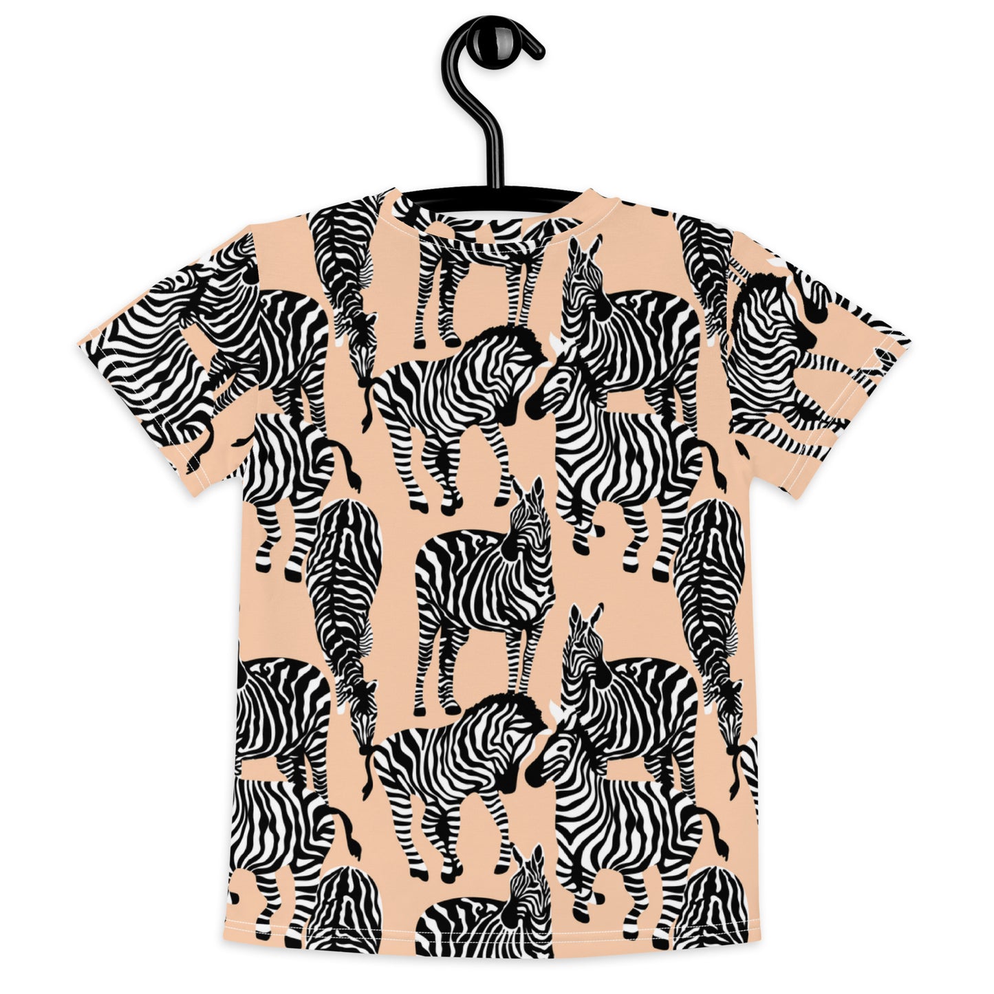 Zebras Kids Crew Neck T-Shirt