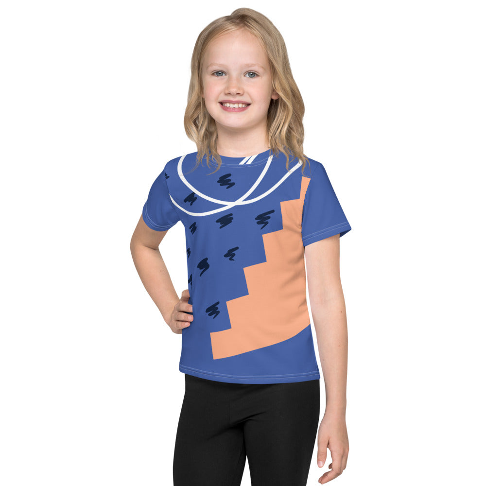 Blue Kids Crew Neck T-Shirt