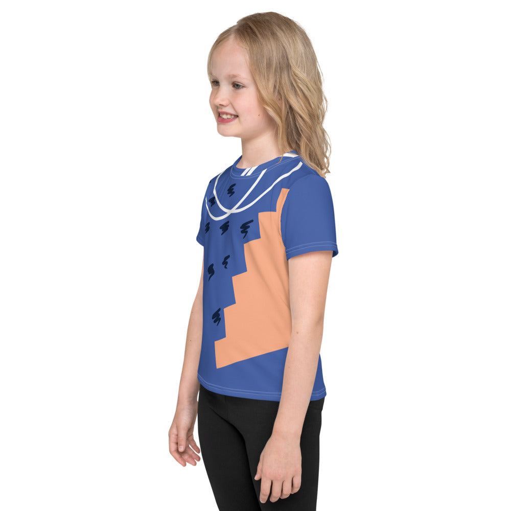 Blue Kids Crew Neck T-Shirt