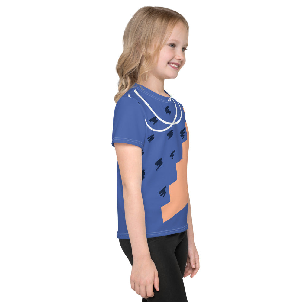 Blue Kids Crew Neck T-Shirt