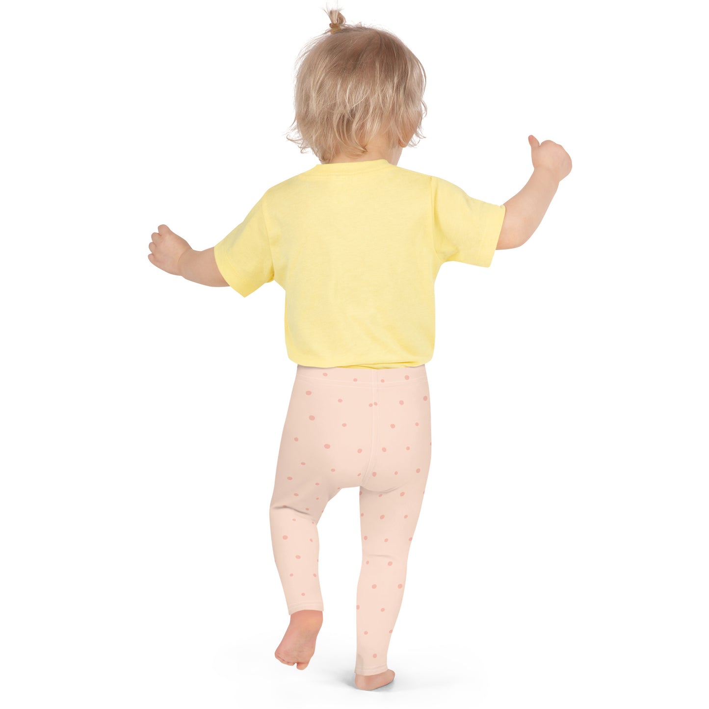 Peach Girls Polka Dot Leggings