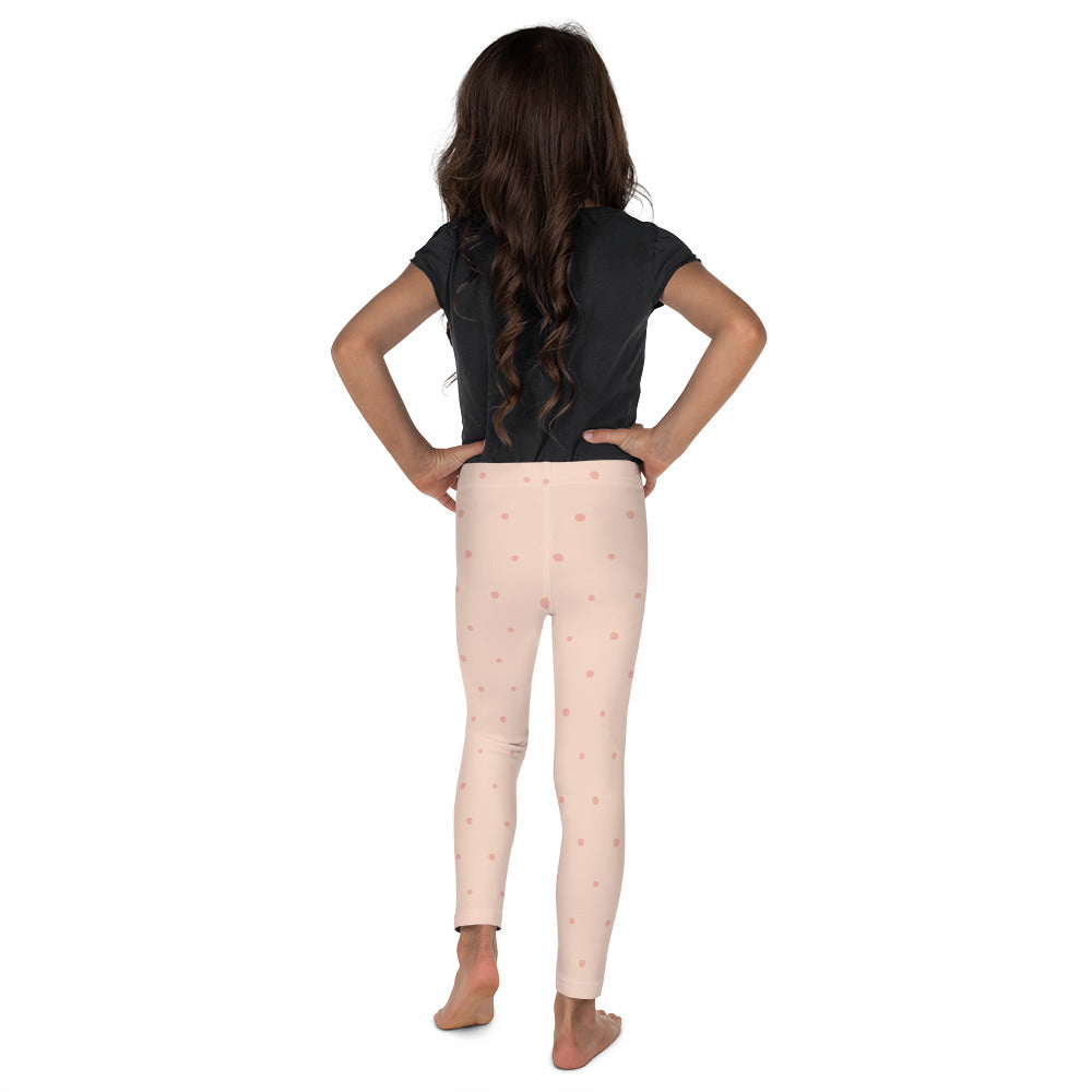 Peach Girls Polka Dot Leggings
