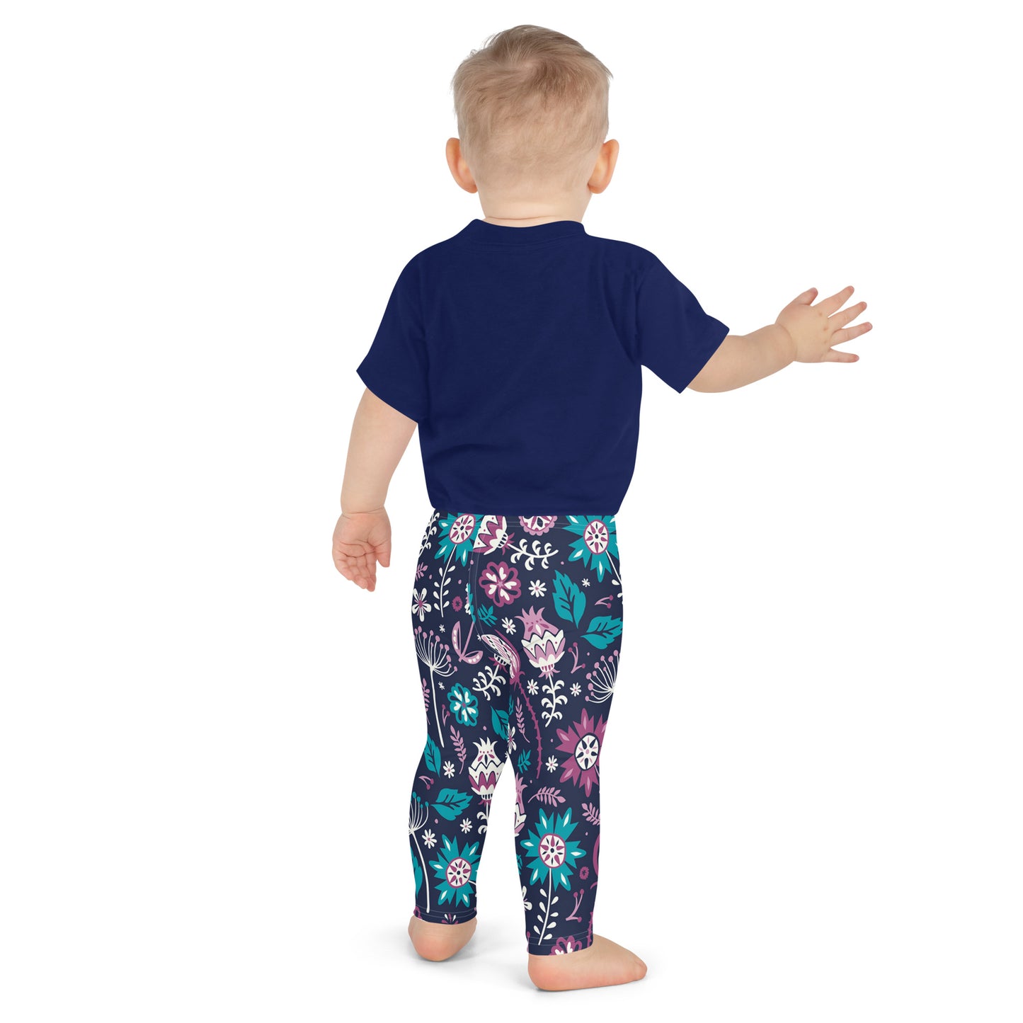 Pretty Floral Girls Leggings