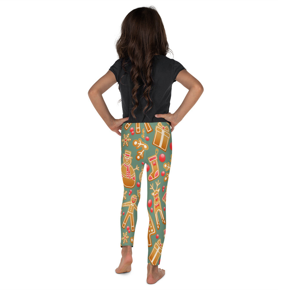 Gingerbread Christmas Girls Leggings