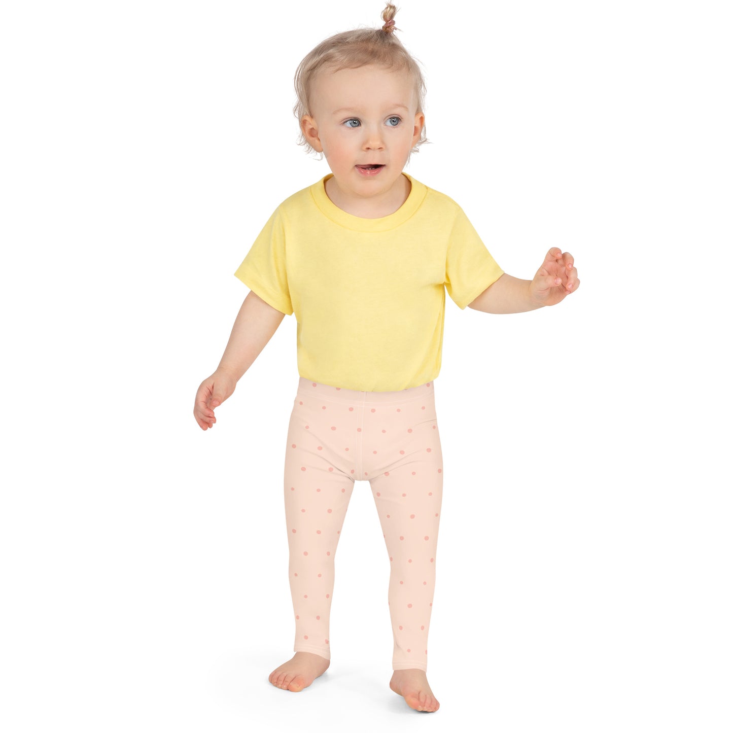 Peach Girls Polka Dot Leggings