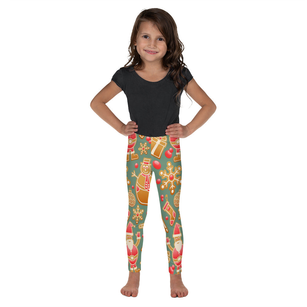 Gingerbread Christmas Girls Leggings