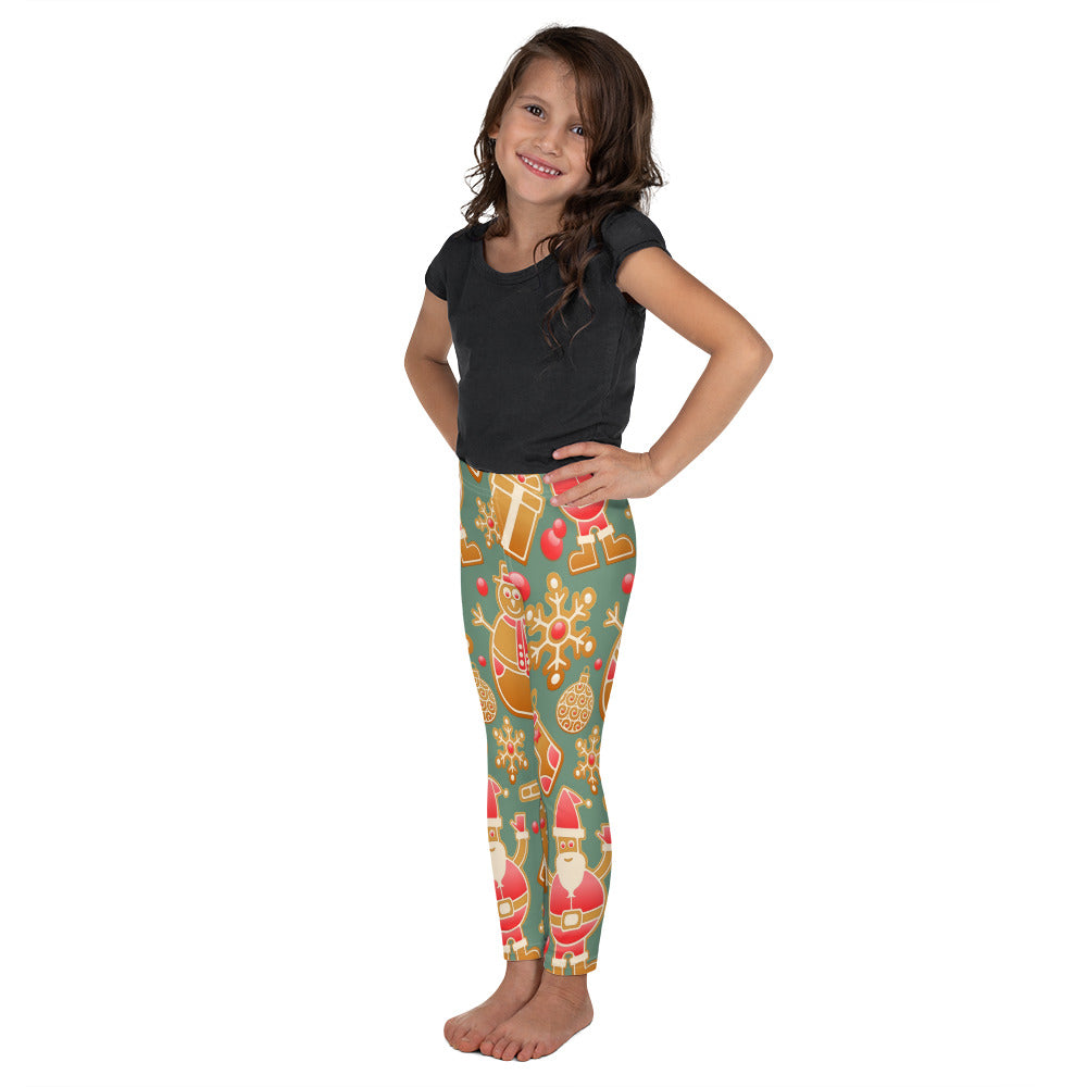 Gingerbread Christmas Girls Leggings