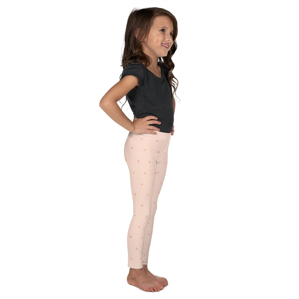 Peach Girls Polka Dot Leggings