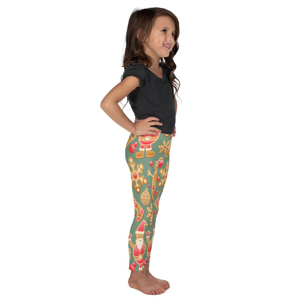 Gingerbread Christmas Girls Leggings