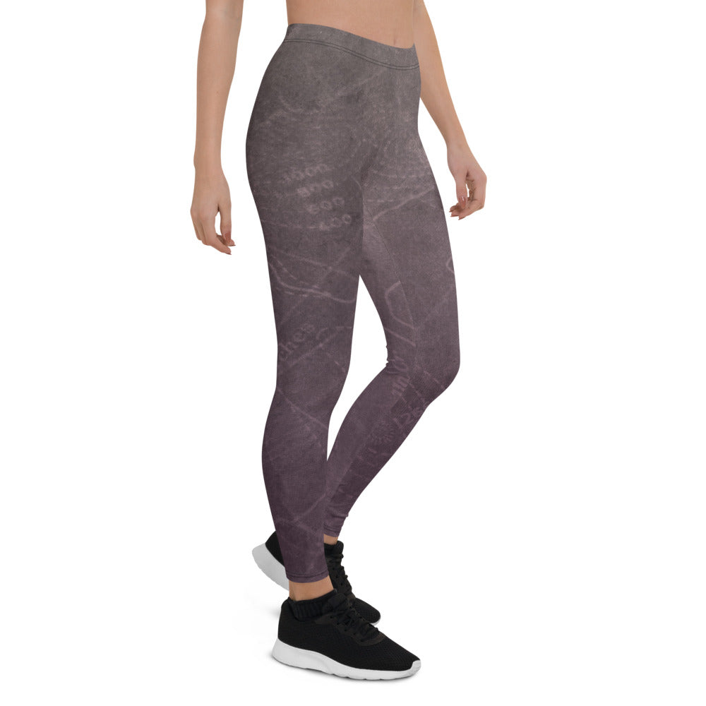 Map Print Leggings