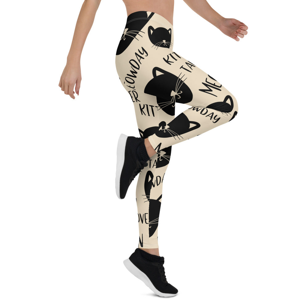 Cat Print Leggings