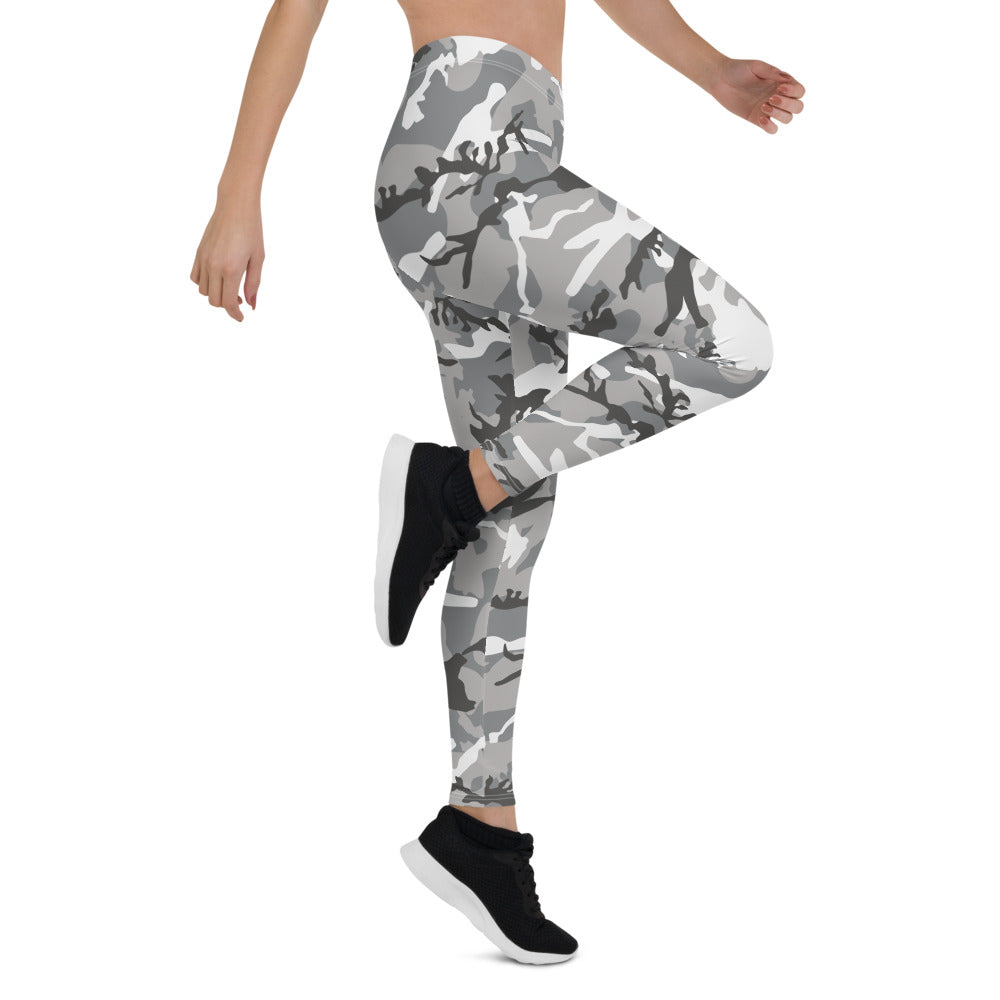 Gray Camo Leggings - Bloom Seventy Seven