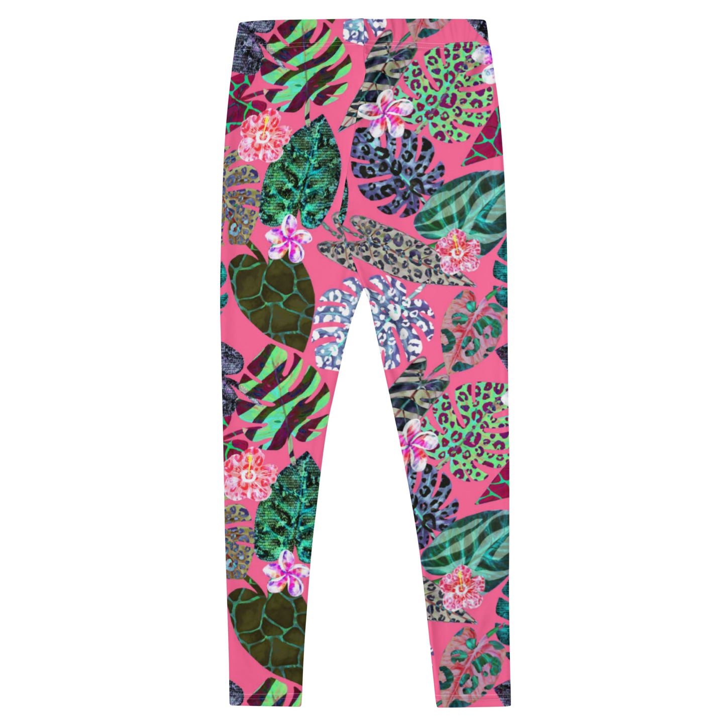 Animal Print Leaves Leggings