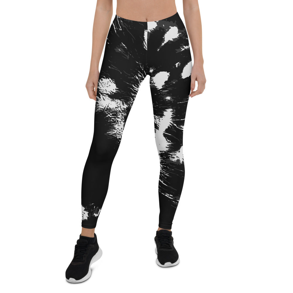 Black Tie Dye Leggings