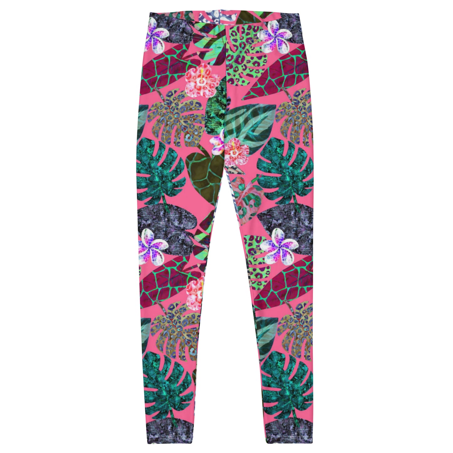 Animal Print Leaves Leggings