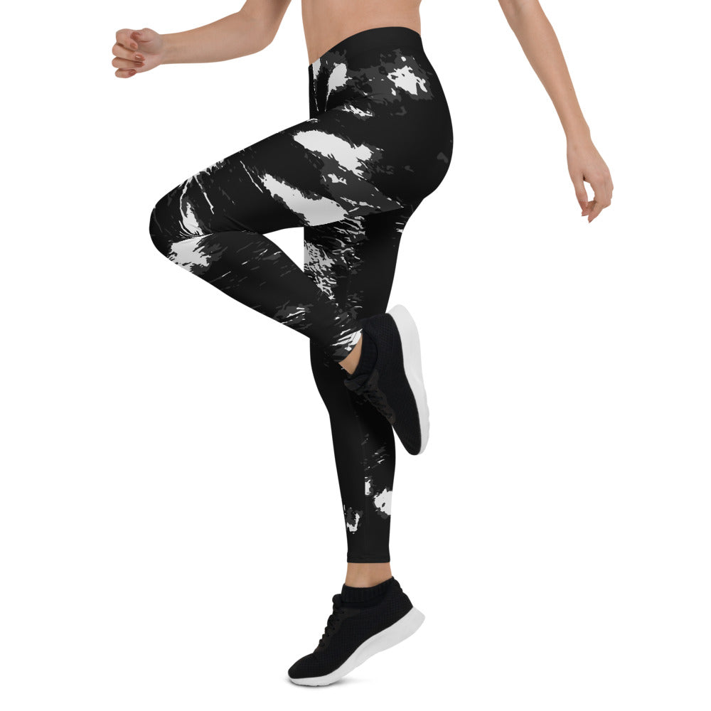 Black Tie Dye Leggings