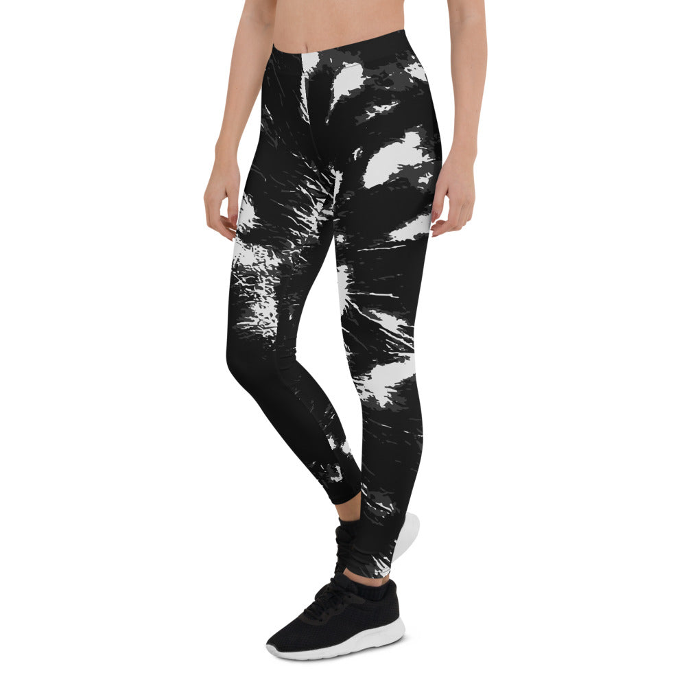 Black Tie Dye Leggings