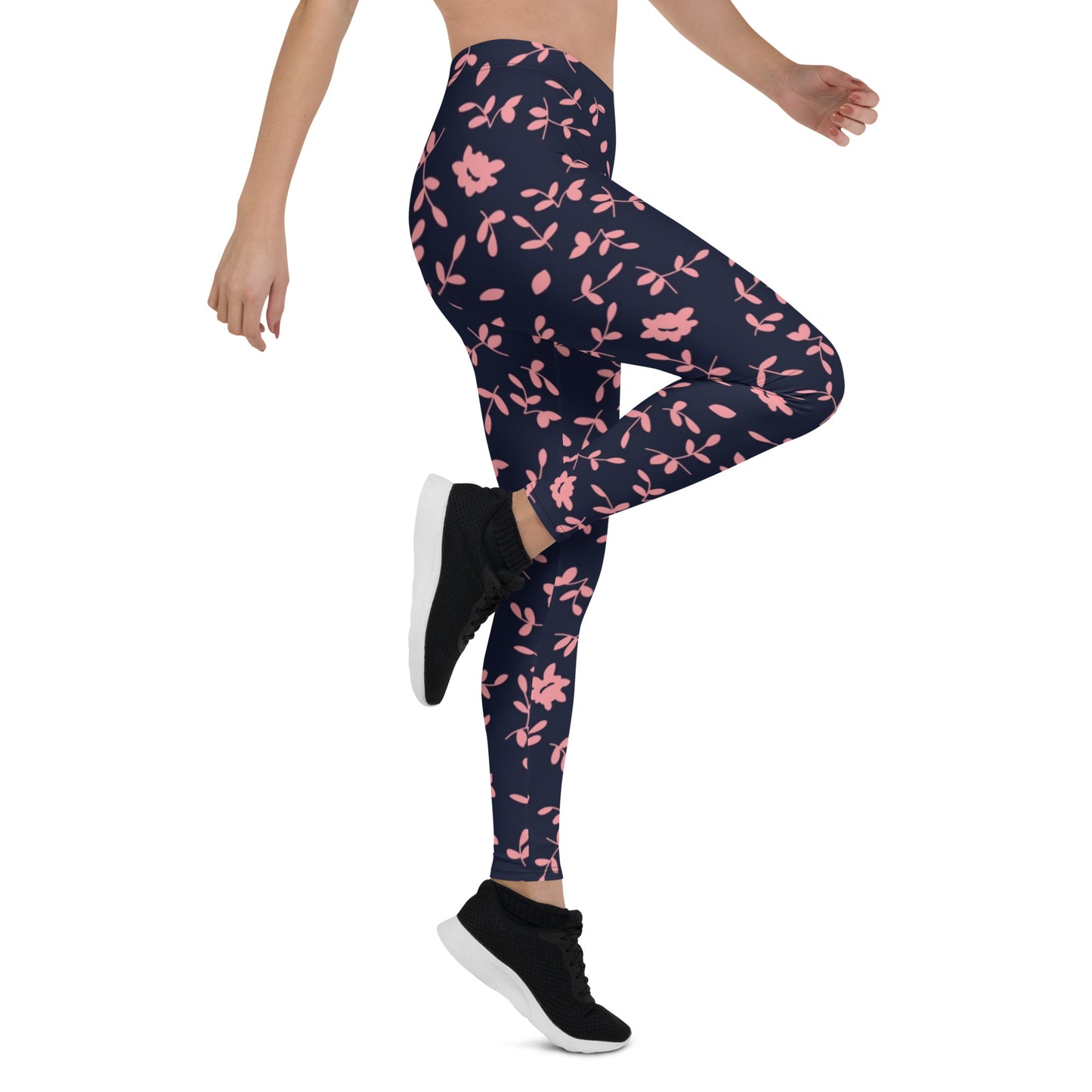 Pink Floral Leggings