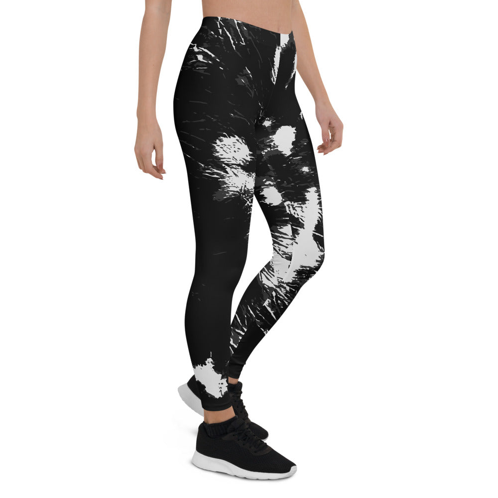 Black Tie Dye Leggings