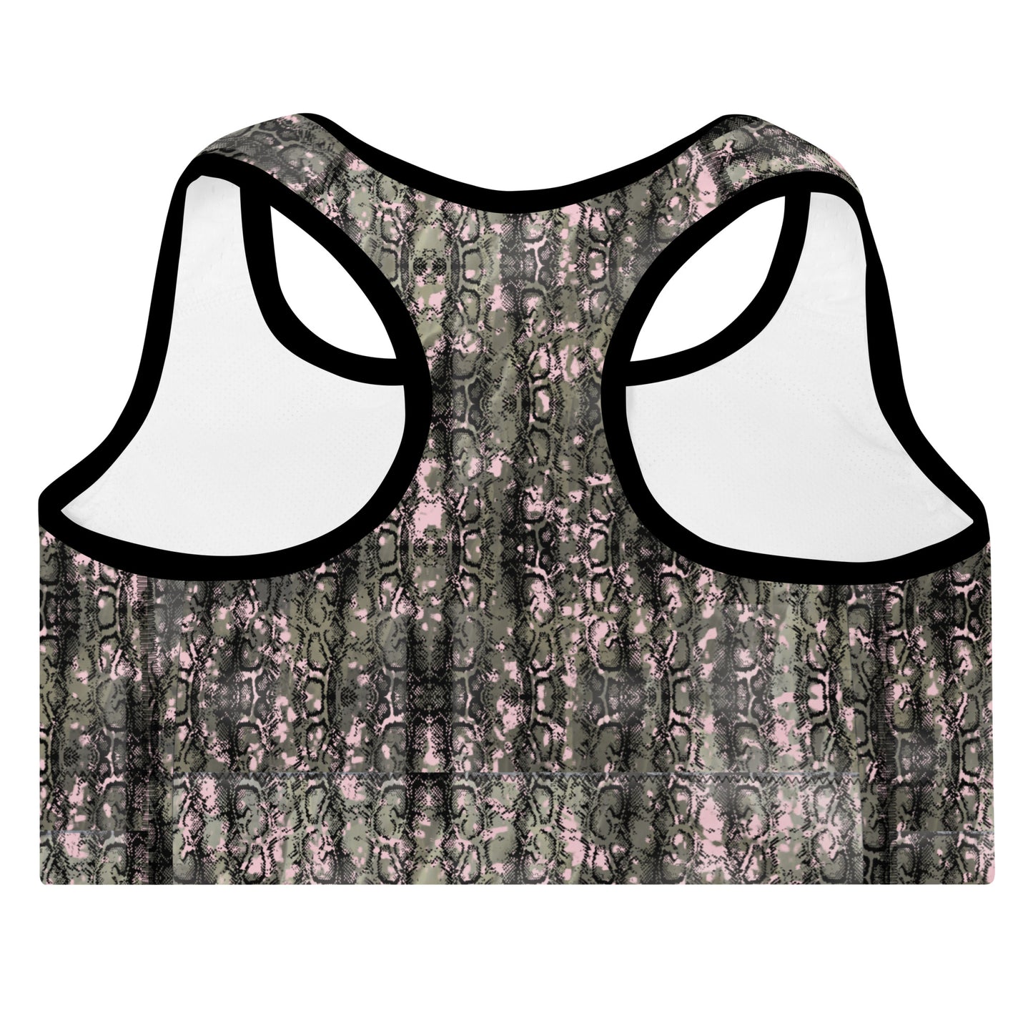 Snake Pattern Padded Sports Bra
